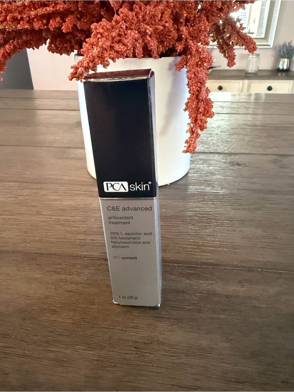 PCA Skin C&E Advanced Antioxidant Treatment 20% Vitamin C 5% Vitamin E 1oz NIB